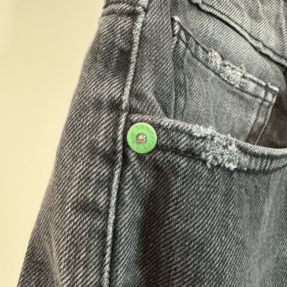 Free People x Sandrine Rose High Waist Flamingo Pocket Raw Hem Shorts Size 27 - Picture 5 of 13